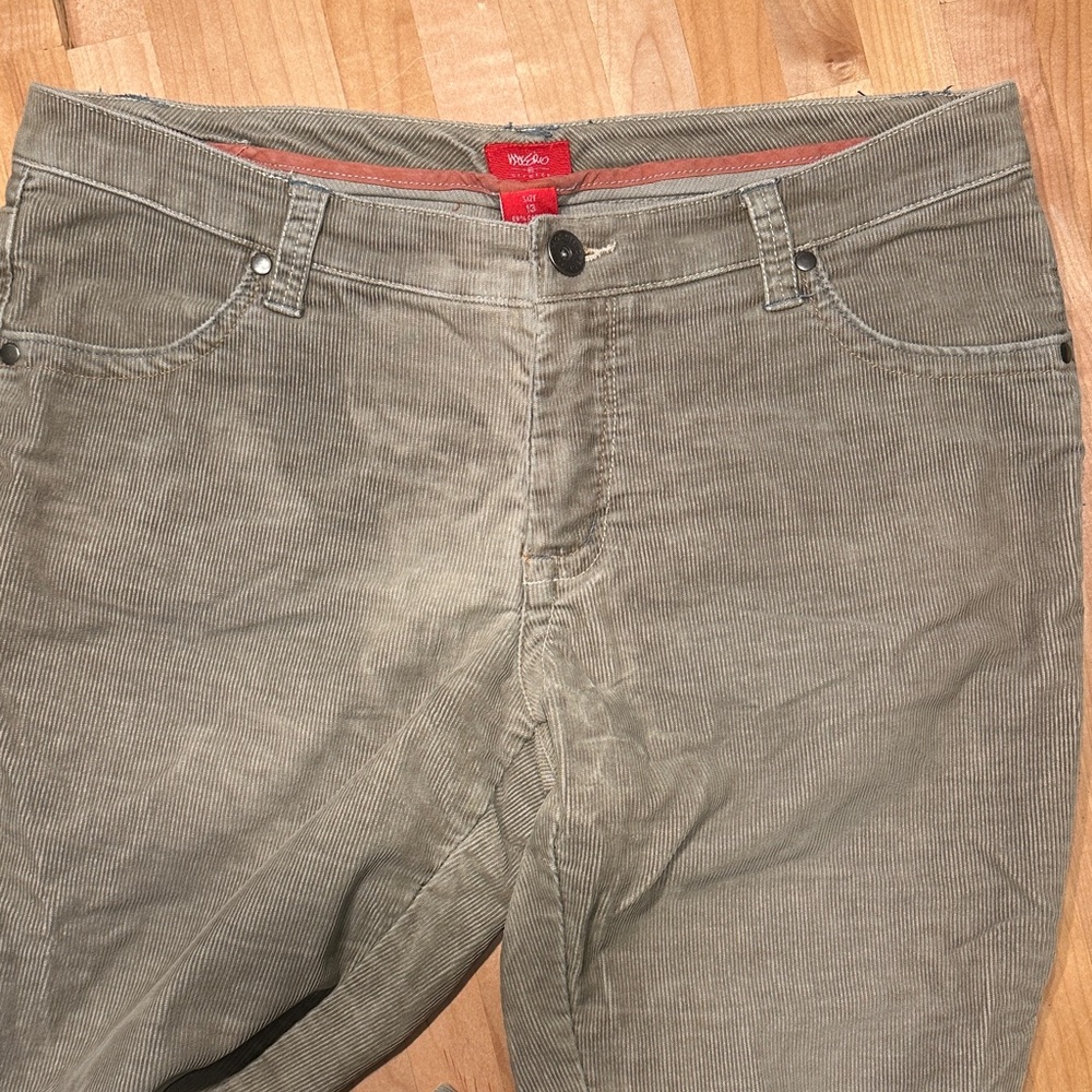 Mossimo Supply Co. Olive Green Corduroy Pants